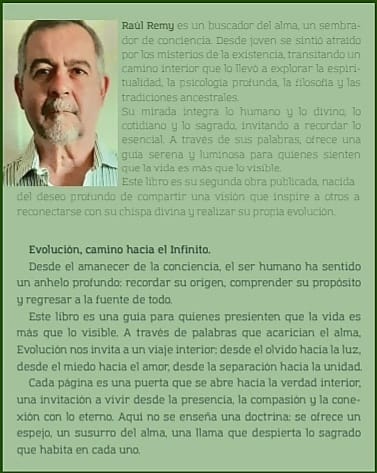 Contratapa Evolución, camino hacia el infinito